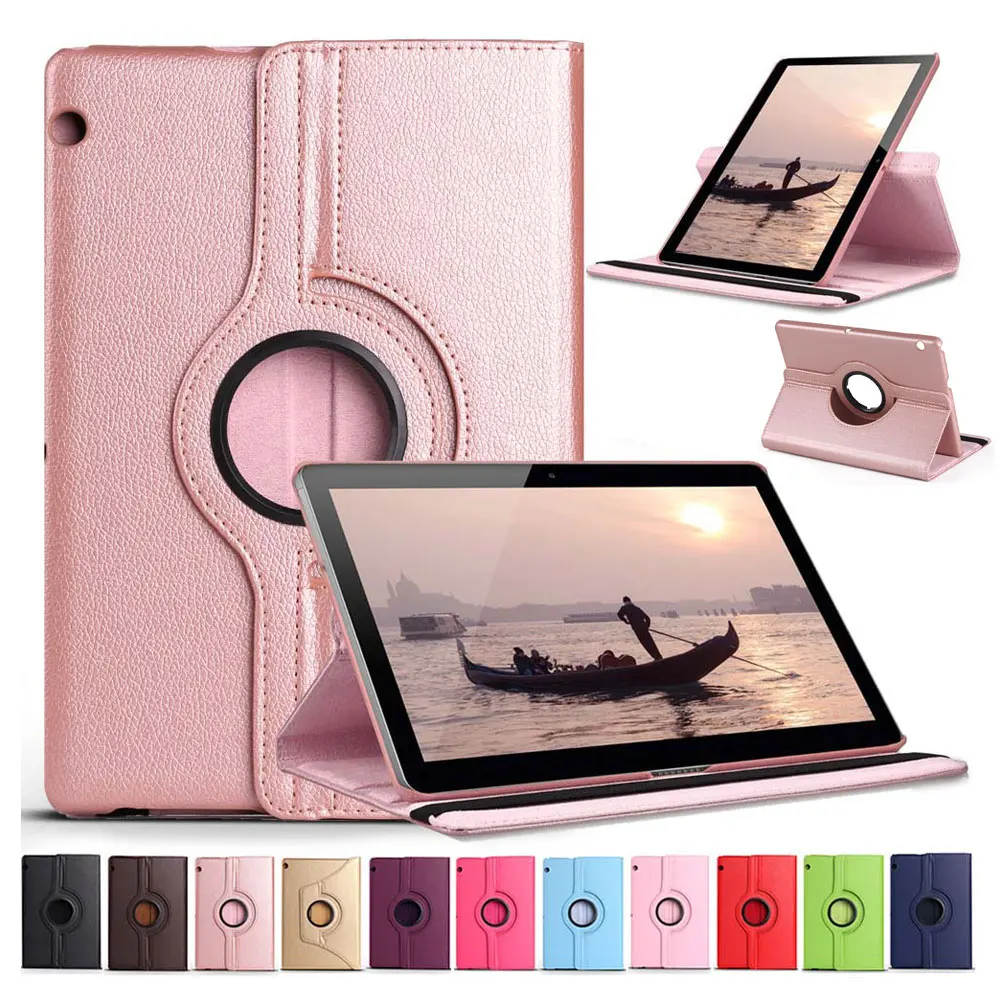 360 Вращающийся чехол для huawei Mediapad T3 10 9,6 дюйма кожа откидная крышка устойчивый планшетный чехол для huawei T3 10 Honor игровой коврик 2 9,6 чехол