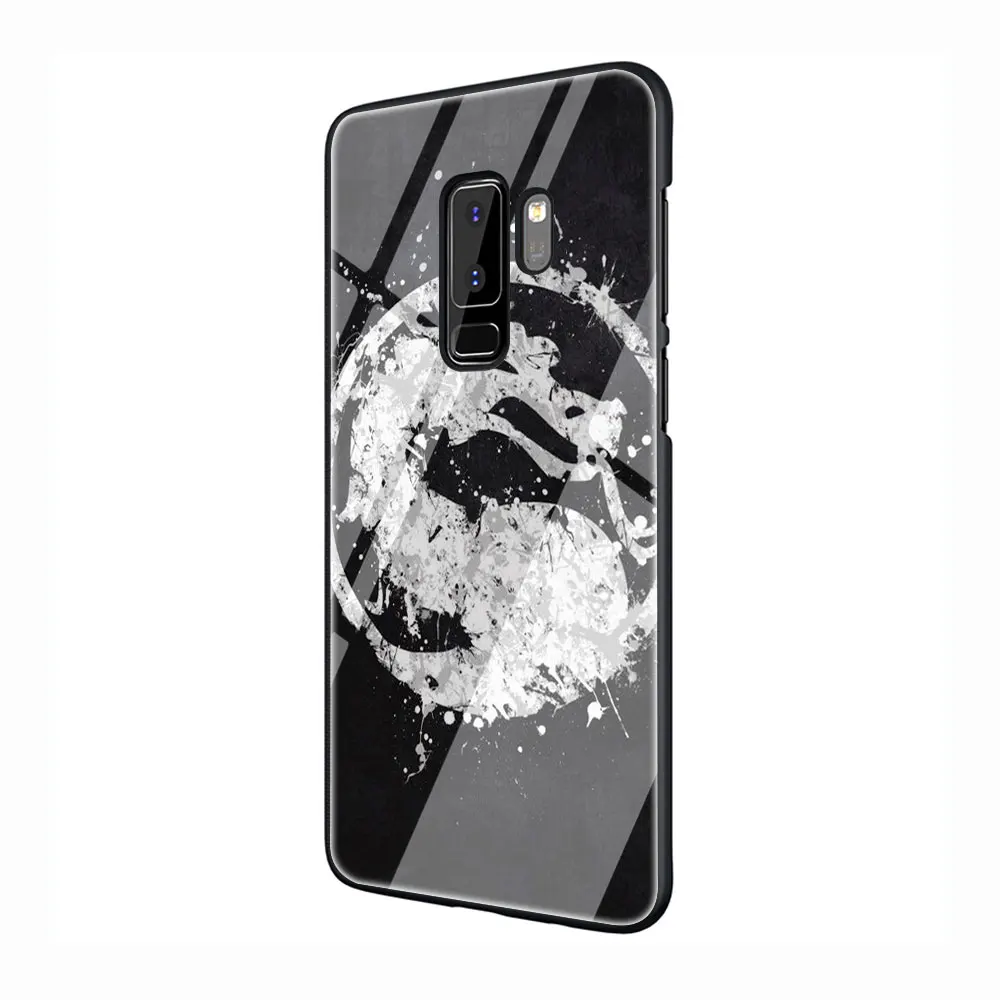 G8 Скорпион в Mortal Kombat закаленное Стекло чехол для телефона чехол для Galaxy S7 край S8 9 10 Plus, Note 8, 9, 10, A10 20 30 40 50 60 70 - Цвет: G8