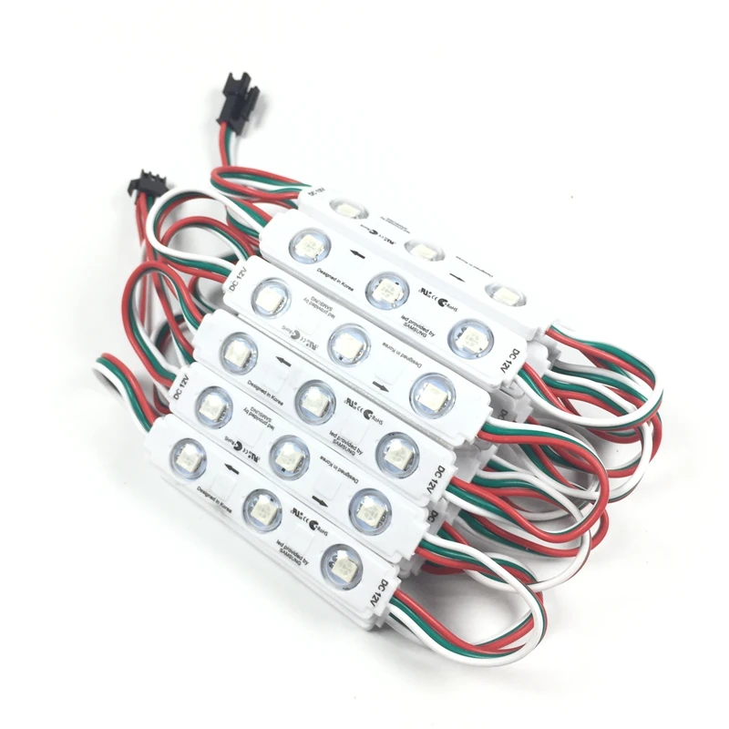 100 шт. WS2811 2811 IC 3 светодиодный 5050 RGB пиксель цифровой модульная гирлянда светильник