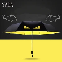 yada new fashion personality creative the eye of the devil folding umbrella for men wind proof portable anti uv umbrella ys315