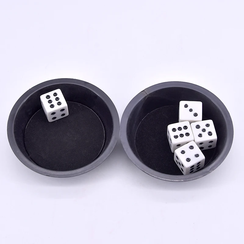 10 Uds. Dados para truco de magia negros supervoladores que aparecen en primer plano accesorios de truco ilusi&oacute;n de comedia mentalismo-0