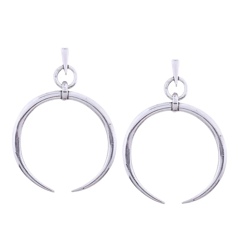 

New vintage Gold Color moon earrings for women fashion jewelry earing women exaggerated party wedding jewellery