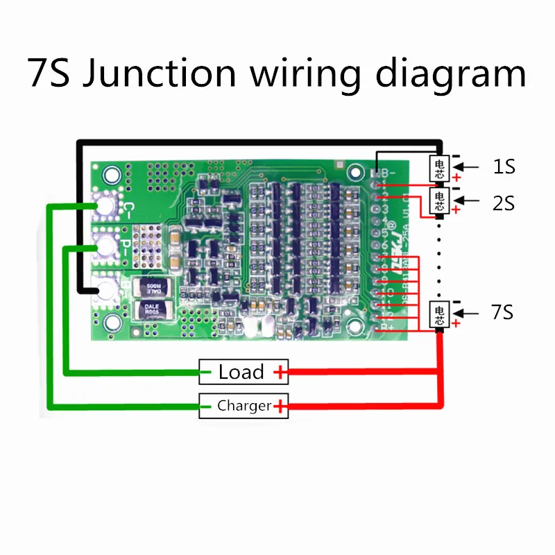 Плата BMS 6S/7S/13S 25A 24 В 36 48 полимерная литиевая/Тройная ЛИТИЕВАЯ/железная фосфат/LiFePo4