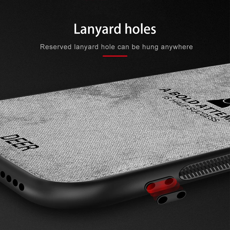 Модная олень брезентовый чехол для спортивной камеры Xiao mi Pocophone F1 8 9 Lite Мягкий