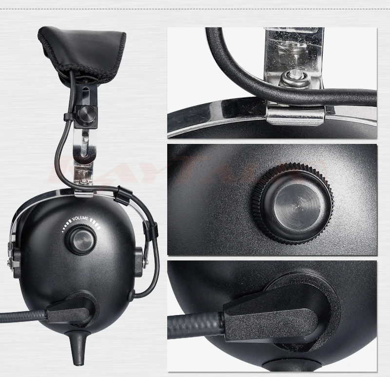 Универсальная авиационная гарнитура пилота, шумоподавление, GA двойные пробки, MP3 музыкальный вход и включает в себя сумку для гарнитуры