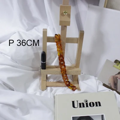 36 см Янтарный акриловый ремешок для сумки для женщин DIY Леопардовый принт Толстая Смола модная сумка с ручкой аксессуары короткая цепочка плечевой ремень