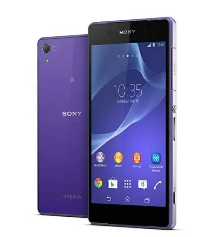 Sony Xperia Z2 D6503 разблокированный мобильный телефон GSM WCDMA 4G LTE Android четырехъядерный ОЗУ 3 Гб ПЗУ 16 Гб 5,2 дюйма камера 20 МП - Цвет: Фиолетовый