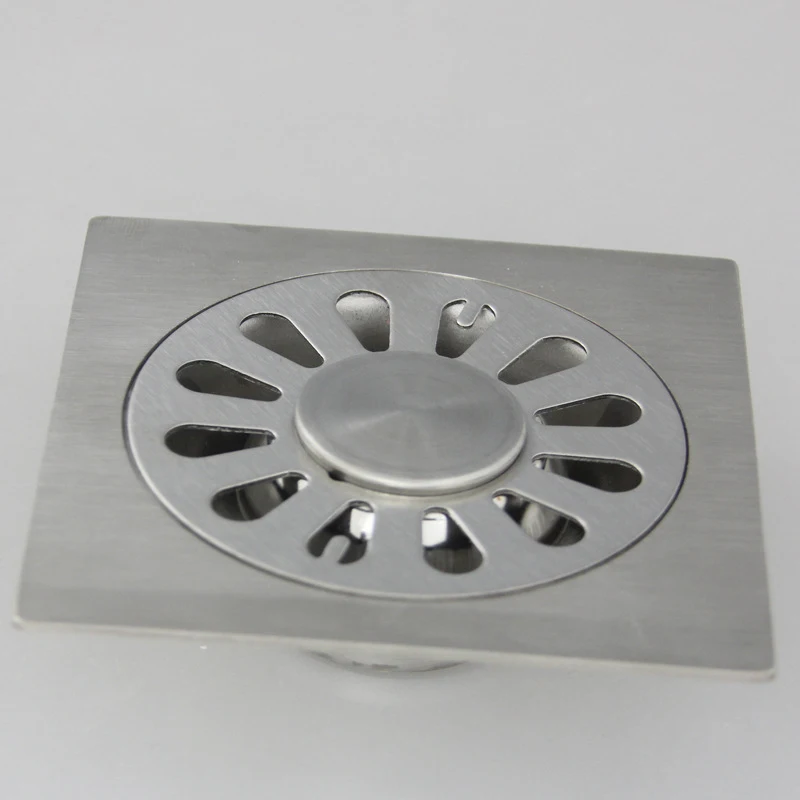 Высококачественный квадратный напольный Слив для ванной комнаты из нержавеющей