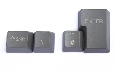 OEM серые колпачки толстые PBT ANSI ISO макет верхняя печать сторона печать пустой для Cherry MX переключатели механической клавиатуры