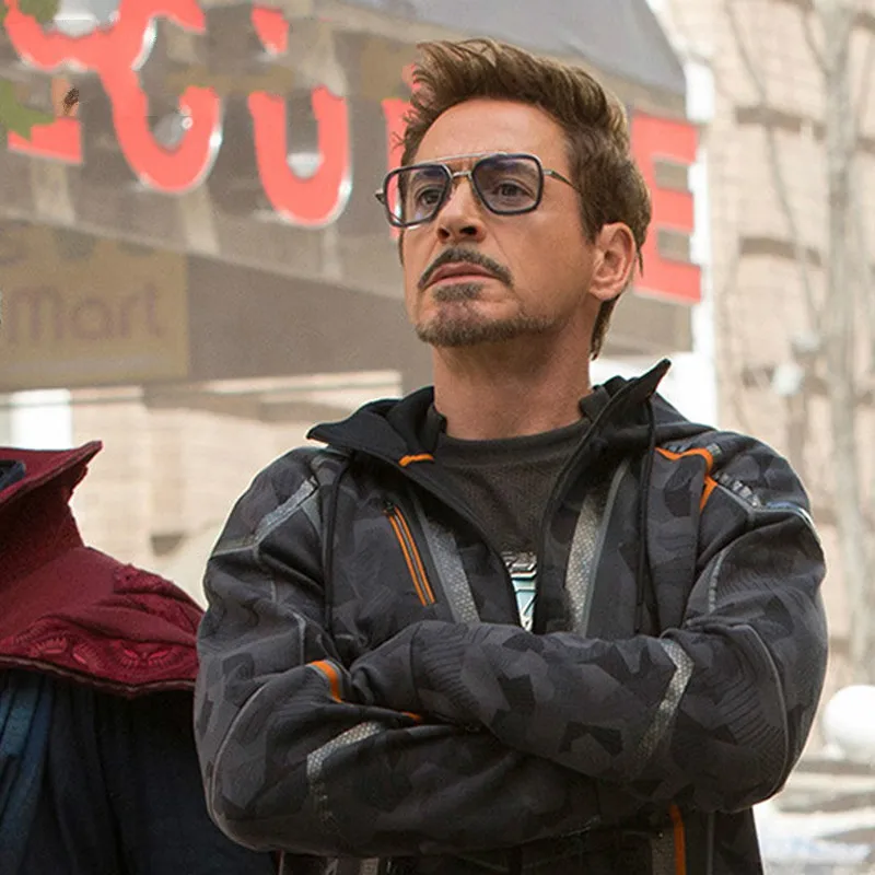 Новая Мода Мстители UV400 Tony Stark стиль полета Солнцезащитные очки Мужские квадратные брендовые дизайнерские солнцезащитные очки Oculos De Sol ретро мужские