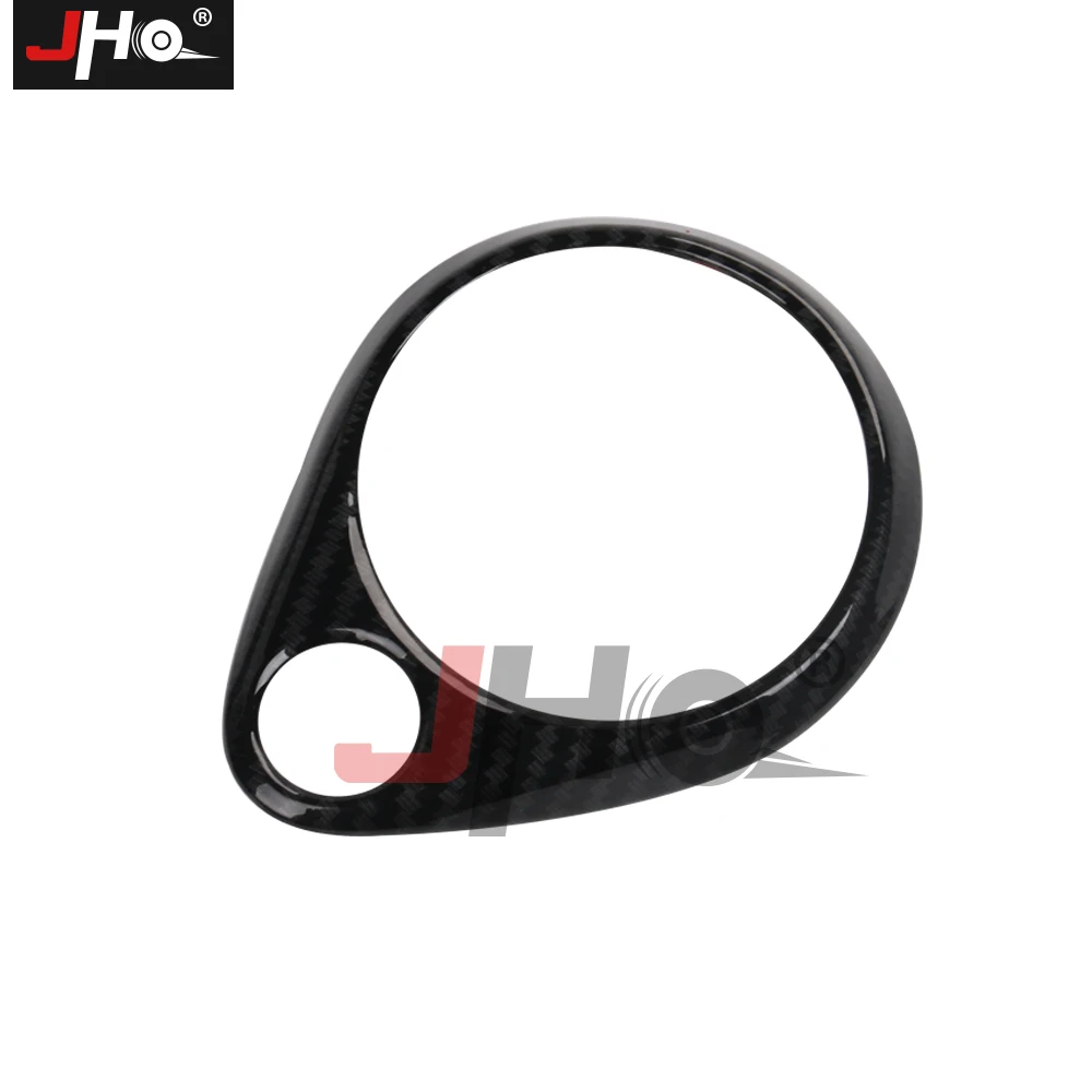 

JHO ABS Carbon Grain Front Dash Center Speaker Ring Overlay Cover Trim For Jeep Grand Cherokee 2014-2020 2016 17 Car Accessories