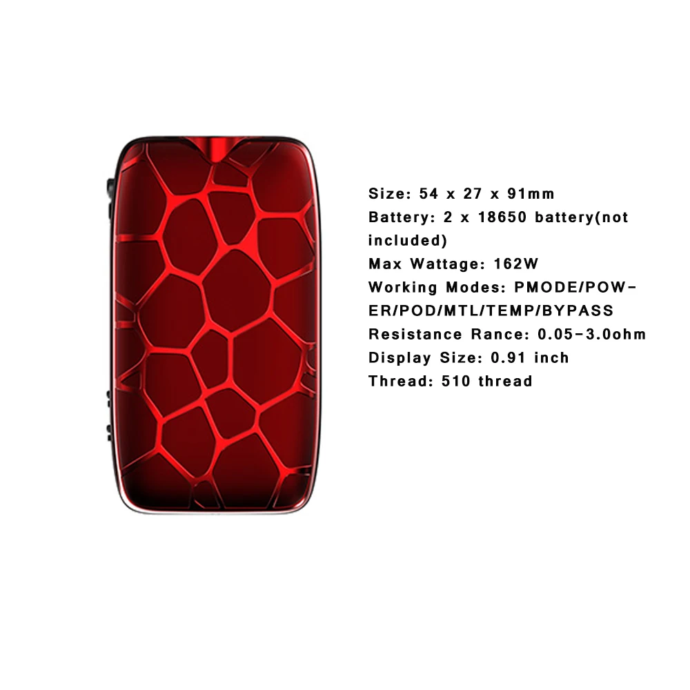 Оригинальный бокс мод IJOY MYSTIQUE 162W TC 0 91 дюйма дисплей на выходе вейп боксмод