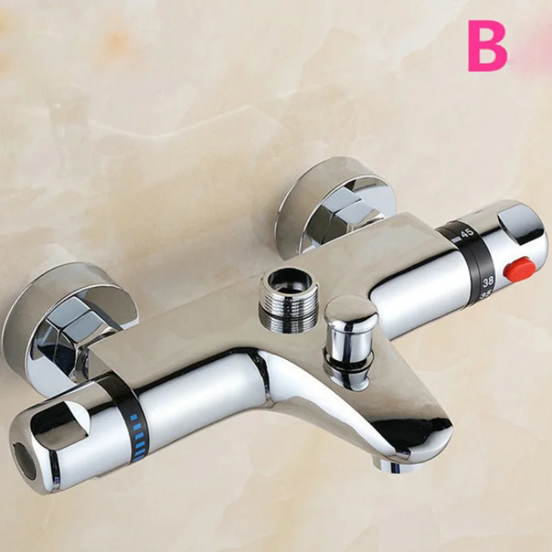 Смеситель для душа с термостатом набор медного смесителя ванны настенным