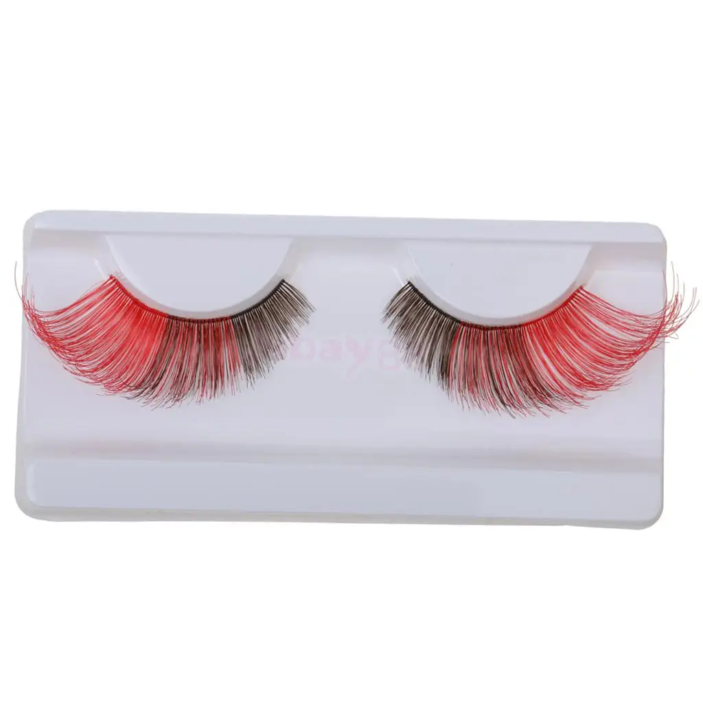 1 пара длинных преувеличенных накладных ресниц костюм для вечеринки Хэллоуин