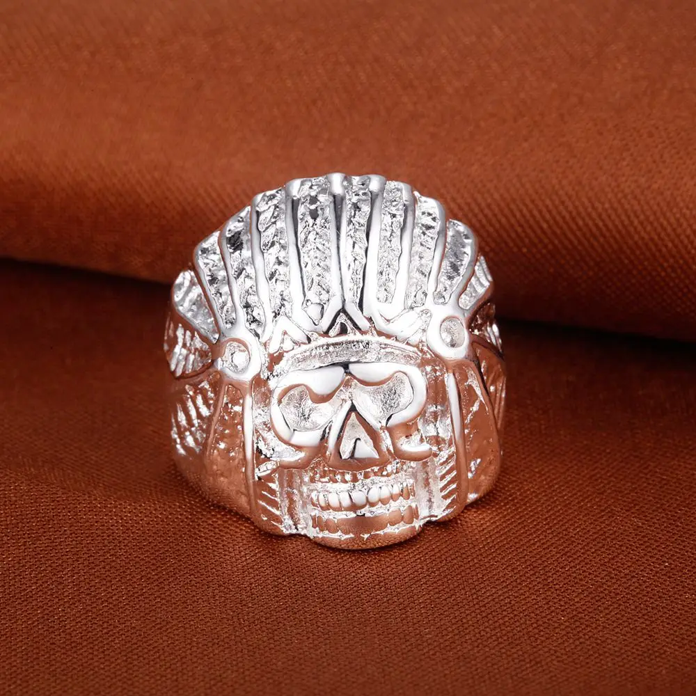 UFOORO мужские Мальчики серебряного цвета панк готический большой пилот футбольный