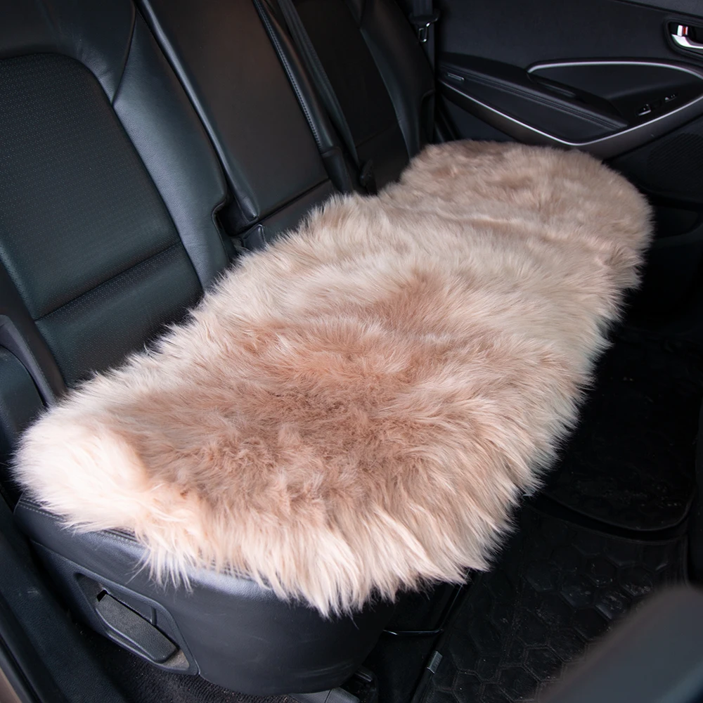 KAWOSEN Back Car Seat Cover Faux Fur Universal Size For More Artificial Plush Rear Cushion Auto Interior Accessories LFFS01 | Автомобили и