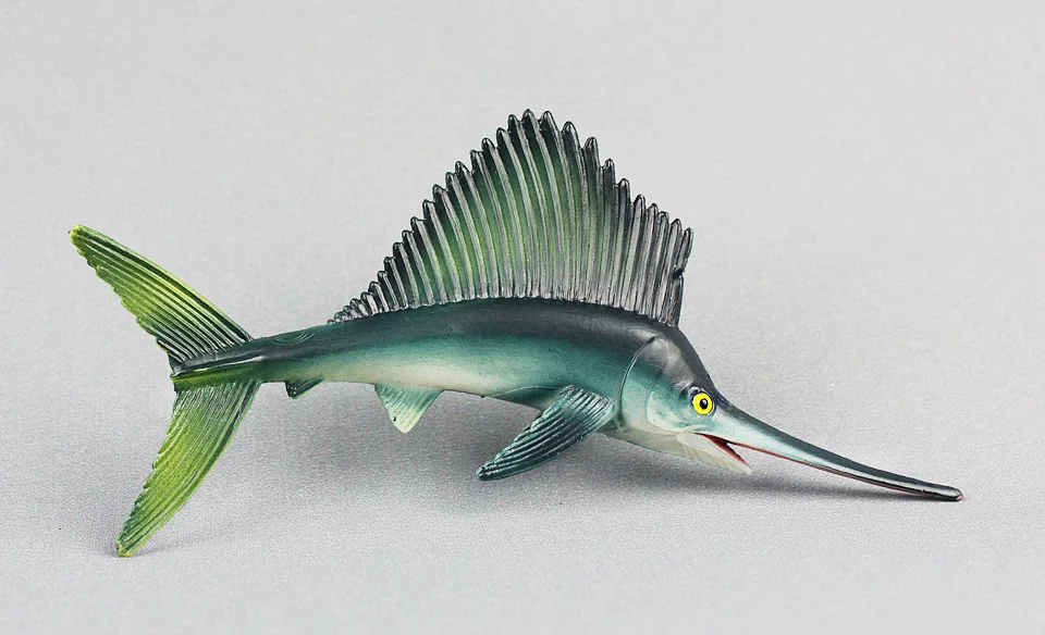 2 типа морского организма Sailfish fish swordfish модель Морская жизнь животные монстр игрушки коллекция подарок декор для спальни для детей