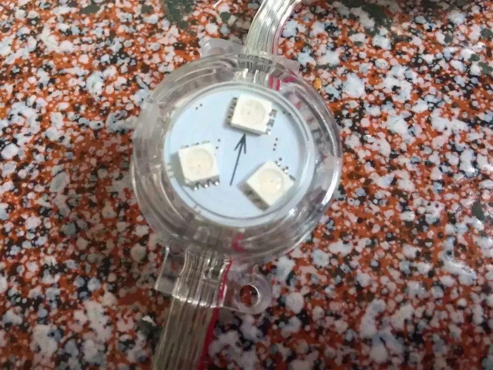 Полноцветный светодиодный модуль пикселей 20 шт./струна 30 мм 12 В P9883 IP68 0 72 Вт