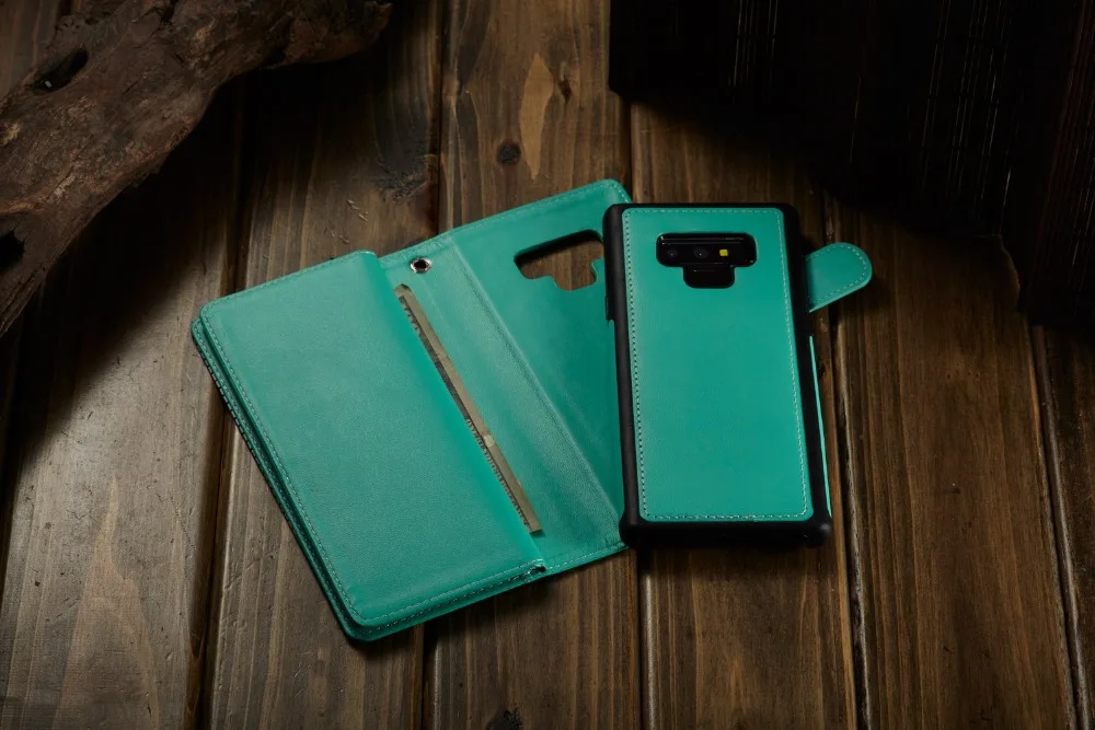 Чехол для samsung galaxy Note 8 9 note8 роскошный кожаный чехол кошелек телефона 2 в 1 fundas