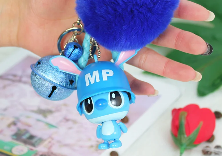 29 стилей Новое прибытие мультфильм Лило и стежок брелок LED звук флеш-веревка