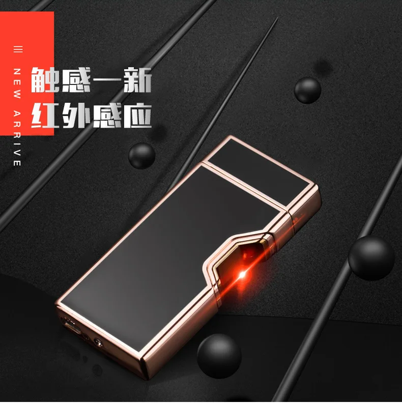 Инфракрасный переключатель плазменная Usb Сигарета электрическая зажигалка гаджеты для мужчин Электронная дуга Металл перезаряжаемые зажигалки дым