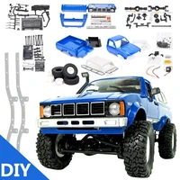 wpl c24 diy radio control car off road rc car parts 116 tracked military truck body assembly c24k kit modification version