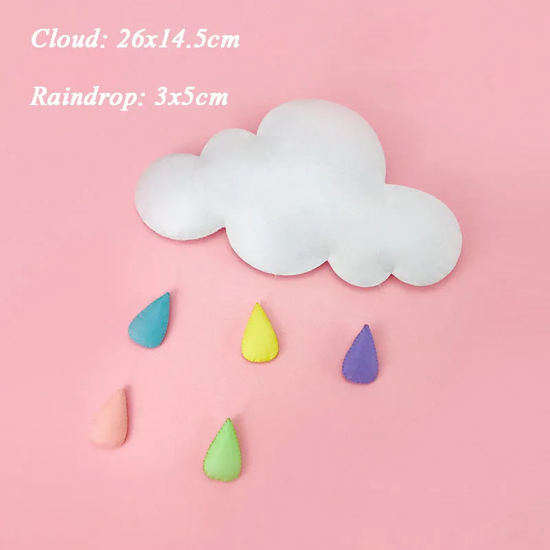 Фетровое искусство ручной работы облако каплевидное ремесло для детской спальни