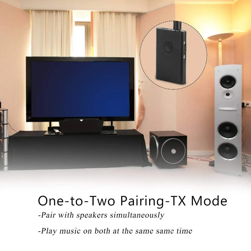 2 In 1 Wireless Stereo Audio Receiver Music Bluetooth Transmitter Adapter For Mobile Phones Laptop | Электроника