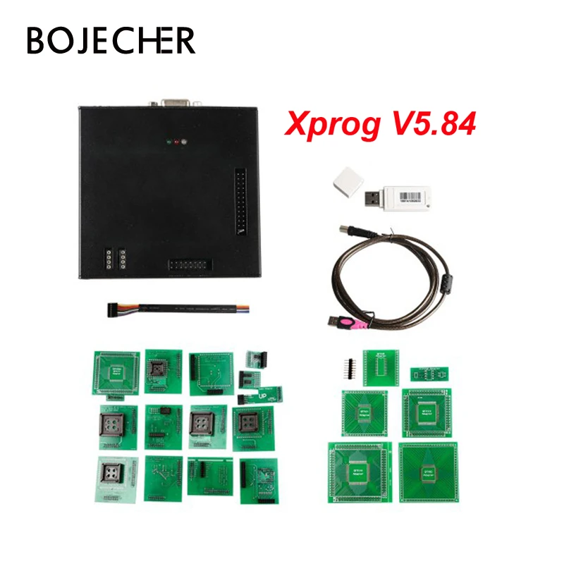 XPROG v5.84 чип тюнинг блока управления двигателем программист M V5.84 с USB ключ через DHL