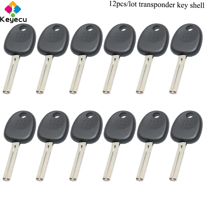 KEYECU 12 шт./лот сменный неразрезанный чип приемо передатчика Автомобильный ключ
