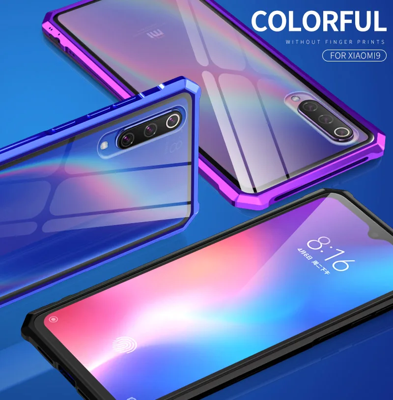 Чехол OMEVE для Xiaomi mi 9 Pro, металлический сплав, рамка, закаленное стекло, задняя крышка для Xiaomi mi 9 mi 9 Pro Xiao mi 9 Pro 5G, бампер, чехол