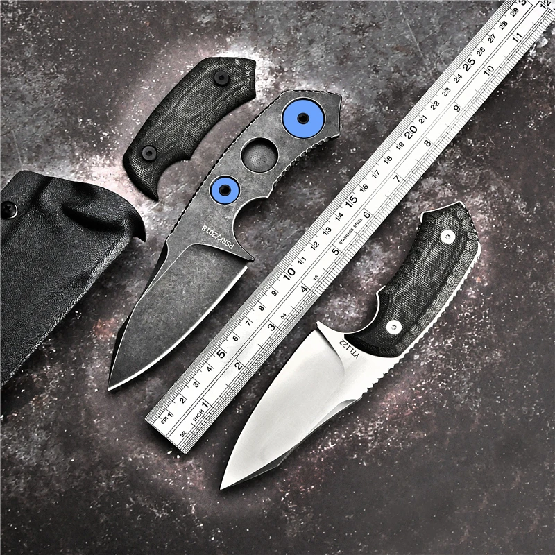 PSRK P1.0 фиксированный Ножи 59HRC YTL122 59HRC Сталь рукоять из микарты для выживания на природе, для кемпинга, охоты, приключение инструмент с оболочкой фиксированным