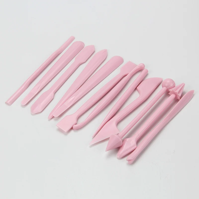 

(6sets/Lot)Free Shipping Plastic 12pcs Cake Fondant Decorating Tools Set