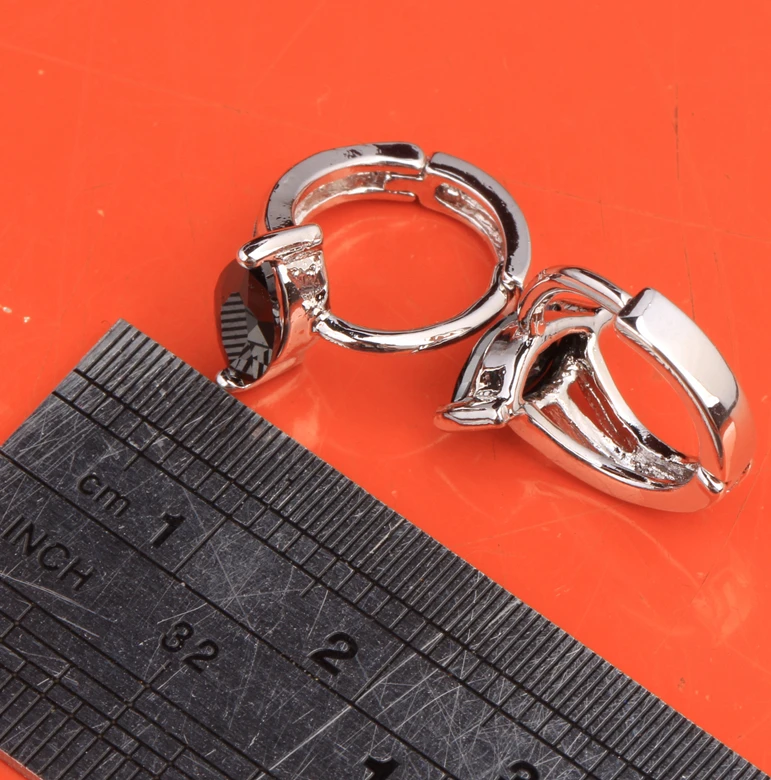 Привлекательный маркиза Форма черный оникс Мода 925 стерлингового серебра клип