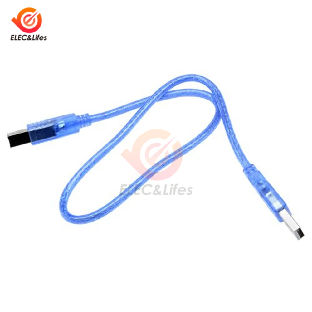 USB-кабель 30 см для R3/Nano XBEE /MEGA2560/Leonardo/Pro micro/DUE Line Голубой высокое качество тип A USB/Mini
