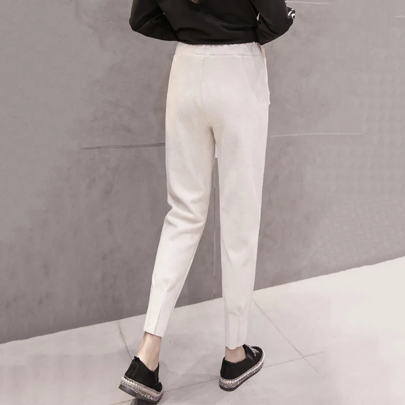 

2019 new wide leg pants Korean version of the wild nine pants loose wide leg pants female Autumn sense high waist pants