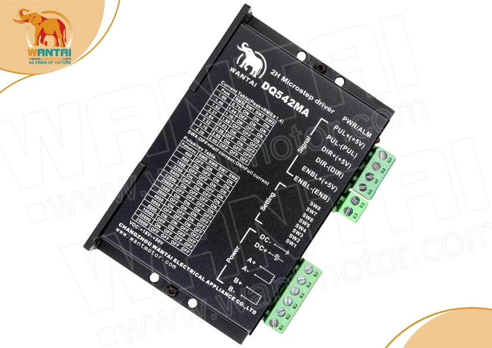 Cnc 4.2A 50VDC 128 microstep Digital Bipolar 2ph Гибридный Драйвер шагового двигателя от wantai|stepper motor