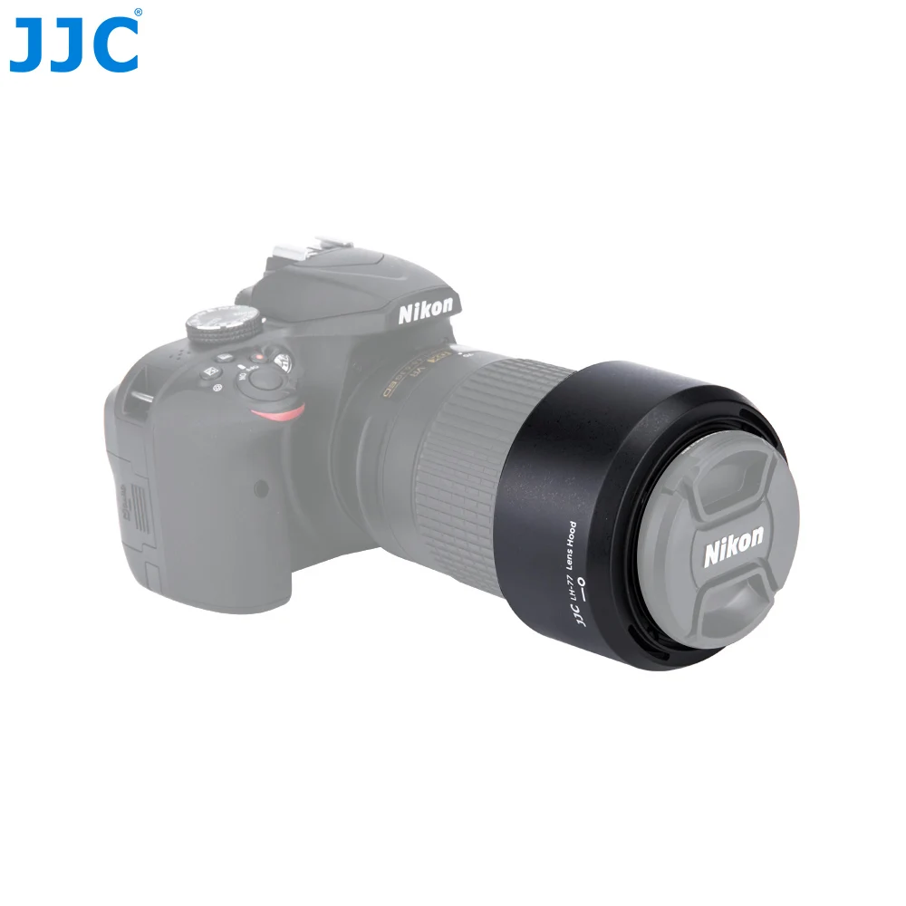 JJC бленда объектива камеры для Nikon AF-P DX NIKKOR 70-300 мм f/4,5-6,3G ED VR/AF-P DX NIKKOR 70-300 мм f/4,5-6,3G ED заменяет HB-77