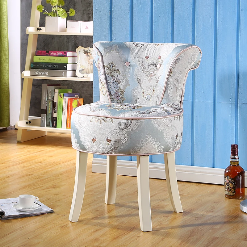 Европейский современный тканевый стул из массива дерева для смены обуви диван и