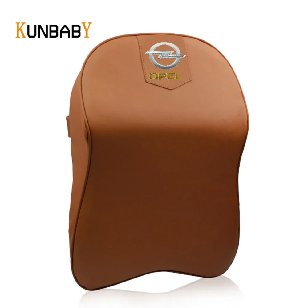 KUNBABY 1 шт. Кожаная подушка для шеи автомобиля чехол подголовника с эффектом памяти