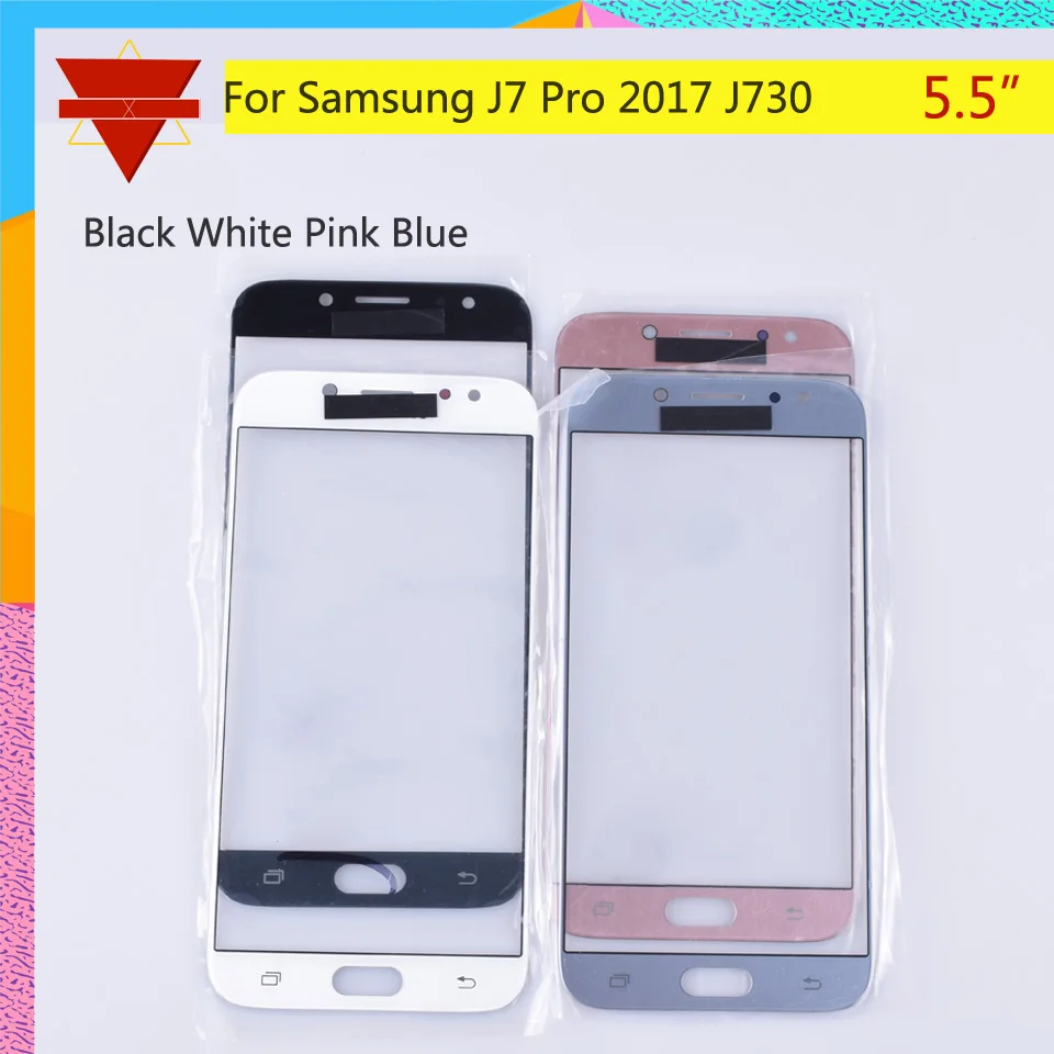10 шт./лот для samsung Galaxy J7 Pro 2017 J730 J730F SM J730G/DS сенсорный экран передняя стеклянная