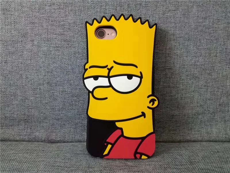 Силиконовый чехол с рисунком Барта Симпсона Лизы для iphone 7, 8, 6, 6s Plus, X, XS, MAX, XR, 5, 5S, Se, чехол s, мягкий силиконовый милый противоударный чехол