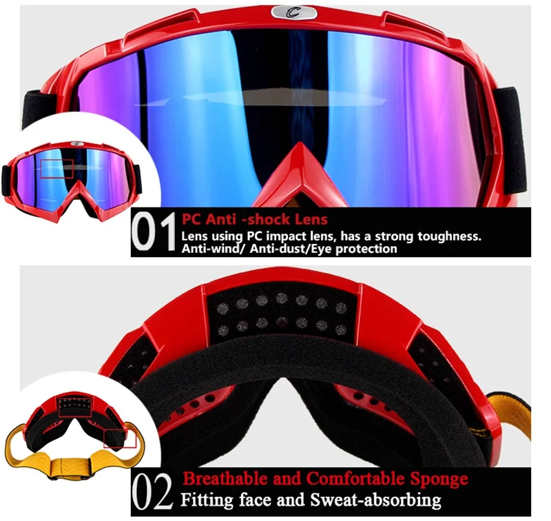 Cyclegear CG01 мотоциклетные гоночные очки Moto MX очки для мотокросса крест поле внедорожные ATV Gafas мотоциклетные солнцезащитные очки