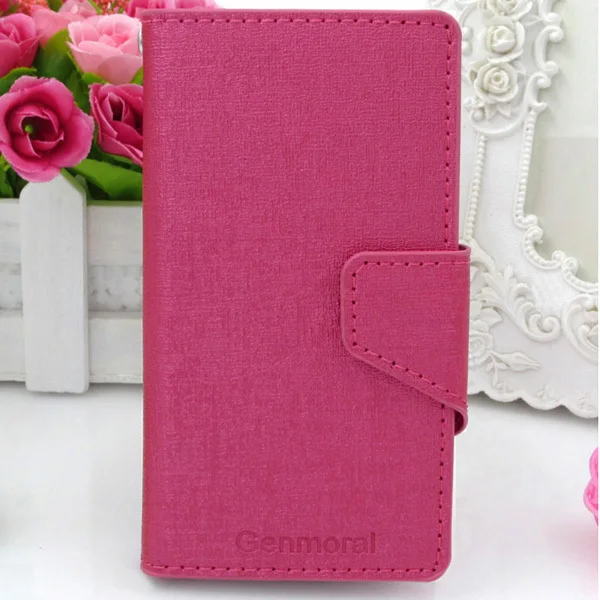 Genmoral PU Leather Cover celular Mobile phone Bag Pouch Skin Shell Case For Alcatel One Touch Idol 2S OT-6050Y TCL S830U | Мобильные