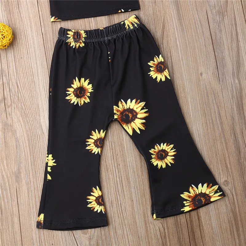 Pudcoco подсолнухи модные гетры для детей и малышей с узором наряд маленьких девочек