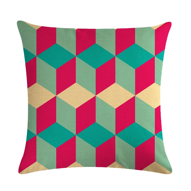 Модное постельное белье из хлопка с геометрическим рисунком наволочка для