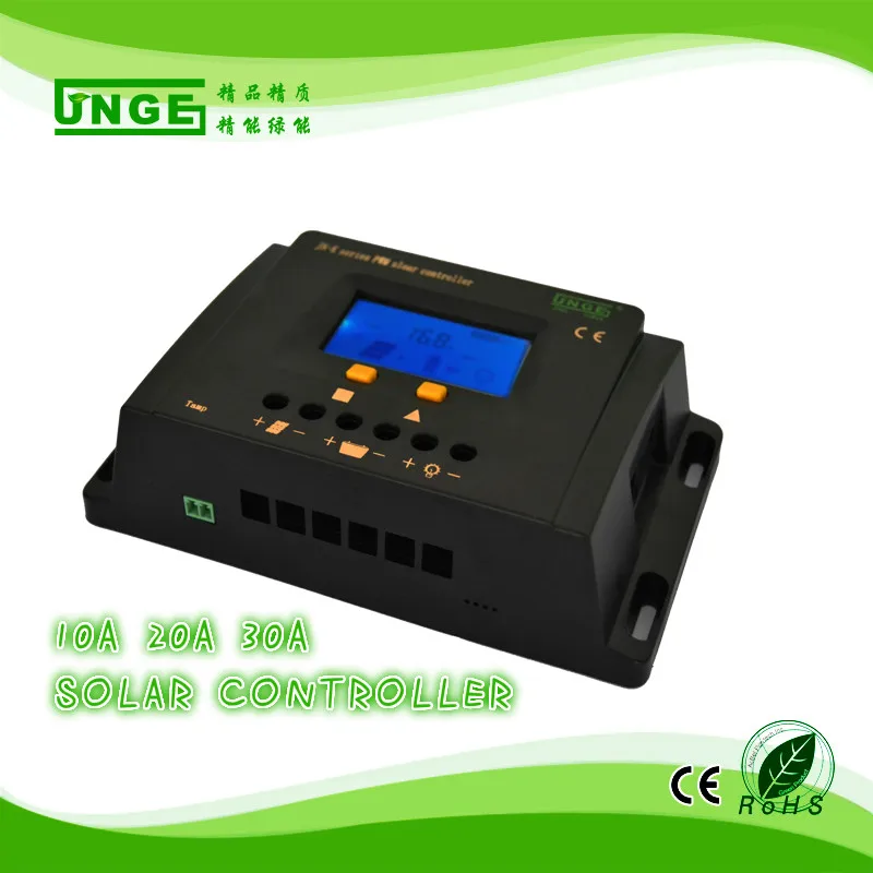 JNGE Power 10 30A 12 В/24/48 в режимы авто pwm Контроллер заряда солнечной батареи с RS232 RJ45