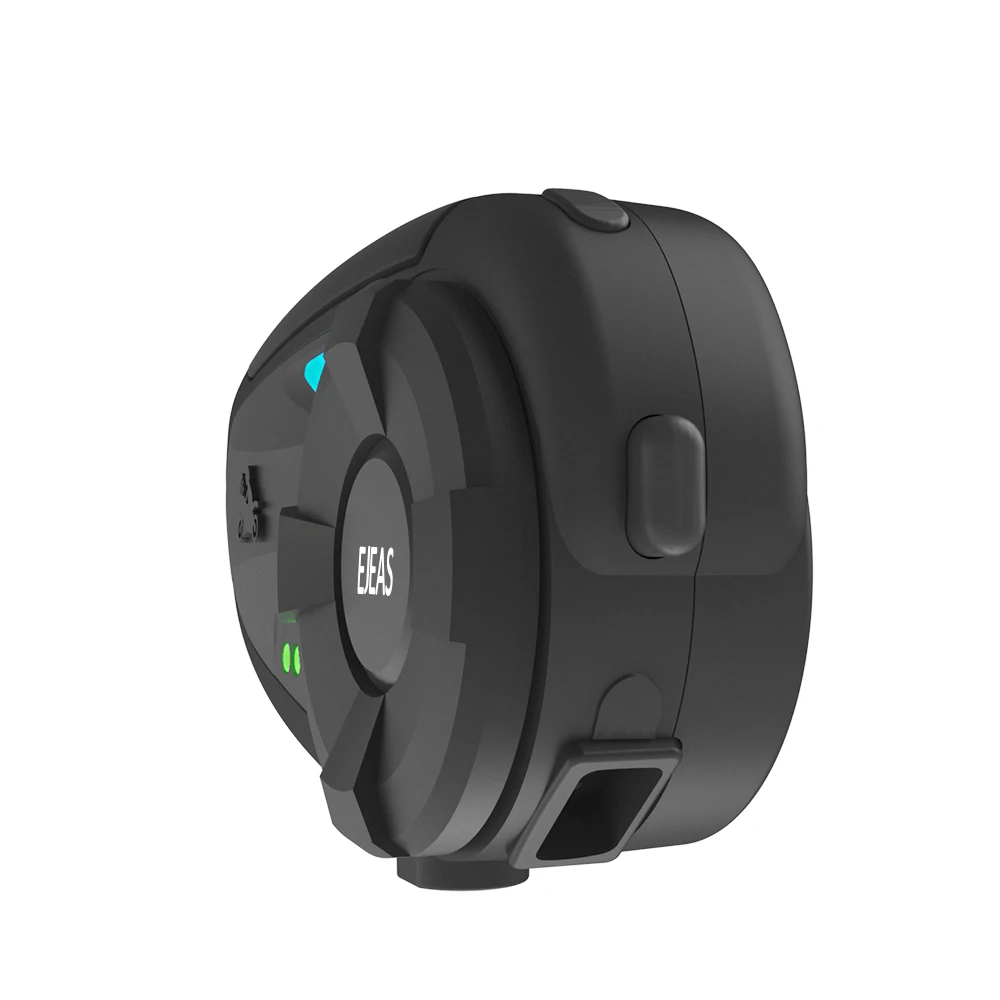 EJEAS Quick20 Bluetooth 4,2 мотоциклетная гарнитура, гарнитура Raid Pair 1,2 км с fm-радио поворотным индикатором батареи для 2 гонщиков