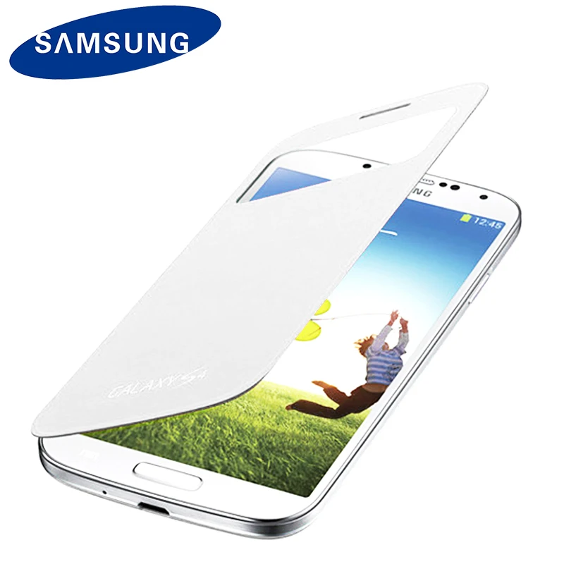 Оригинальный чехол для samsung Smart View Galaxy S4 i9500 i9505 флип кожаный Интеллектуальный сна