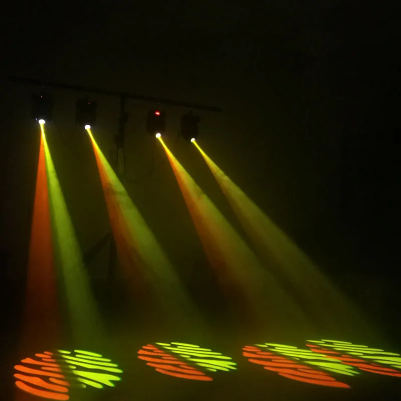 2 шт./лот, 30 Вт Светодиодный светильник Gobo Spot moving head DMX512 Disco вечерние DJ Club effect светильник ing